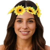 Fascia di margherite gialle con fiocco