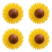 Cialde fiori di girasole da 4,5 cm - Dekora - 150 unità