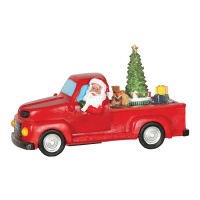Camion di Babbo Natale con luci, musica e movimento 27 x 11 x 16 cm