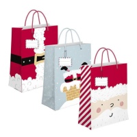 Borsa regalo Funny Father Christmas 23 x 18 x 10 cm - 1 pz.