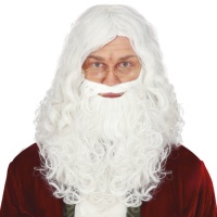 Parrucca con barba Babbo Natale