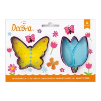 Tagliapasta farfalla e tulipano - Decora - 2 unità