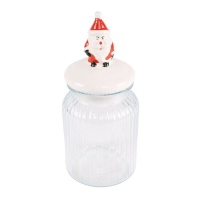 Barattolo di vetro da 1 L di Babbo Natale