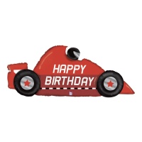 Palloncino Racing auto Happy Birthday da 1,42 m - Grabo