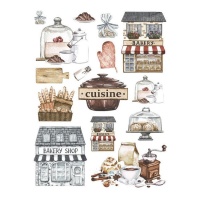 Carta di riso Cuisine da 29,7 x 42,5 cm - Artis decor - 1 unità