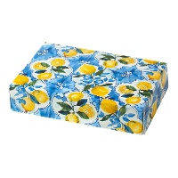 Scatola di 23,5 x 16 x 5 cm di limoni blu