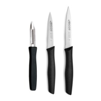 Set di pelapatate e 2 coltelli pelapatate con lama da 8,5 e 10 cm Nova - Arcos