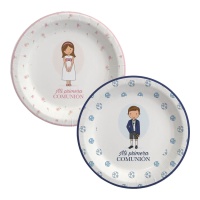 Piatti da Comunione per bambino o bambina di 18 cm - 8 pezzi