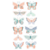 Adesivi farfalla in rilievo - 1 foglio