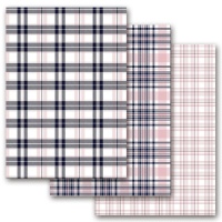 Set di cartoncini a quadretti rosa e blu 32 x 43,5 cm - Artis decor - 3 unità