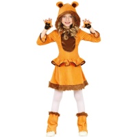 Costume da leone con volant in vita per bambina