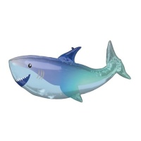 Palloncino Happy blue shark 96 x 45 cm - Anagramma