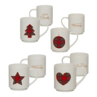 Tazze Merry Christmas 275 ml - 4 pezzi