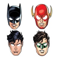 Maschere della Justice League - 8 pezzi.