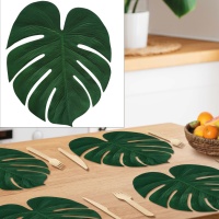 Foglie di monstera in plastica 34 x 30 cm - 4 unità