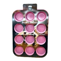 Stampo per muffin in metallo di 35 x 26,5 cm - Azucren - 12 cavità