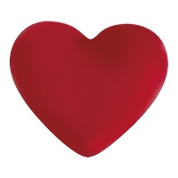 Cuoricini di cioccolato bianco con rivestimento rosso - 135 pezzi