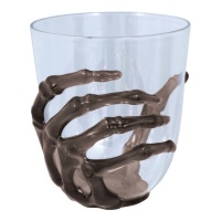 Bicchiere a mano con scheletro da 9,5 cm