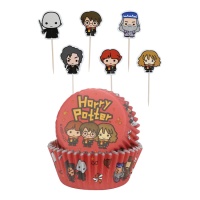 Capsule per cupcake di Harry Potter con grimaldelli - 24 pezzi.