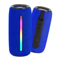 Altoparlante stereo Bluetooth da 2 x 5 W con radio FM e luci LED