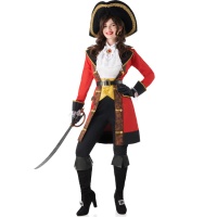 Costumi da capitano pirata con gancio per donna
