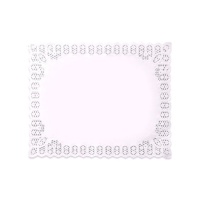 Centrino carta bianca rettangolare 34 x 41 cm - Maxi Products - 5 unità