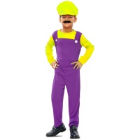 Costume da idraulico giallo per bambini