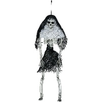 Pendente scheletrico incappucciato di 45 cm