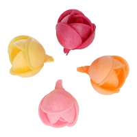 Ostie a forma di peonie colorate di 3 cm - FunCakes - 7 pezzi