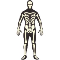 Costume scheletro luminiscente da uomo