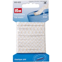 Nastro elastico 0,6 cm bianco piatto - Prym - 3 m