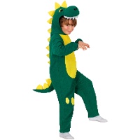 Costume da dinosauro verde per bambini