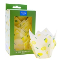 Capsule di carta per muffin al limone - PME - 24 pz.
