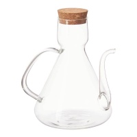 1000 ml Oliera in borosilicato con coperchio in sughero