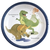 Piatti Dinosauro Preistorico 23 cm - 8 pezzi