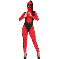 Costume da antieroe rosso per donna