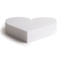 Base polistirolo cuore 40 x 5 cm - Decora