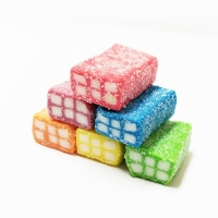 Mattoncini colorati con zucchero frizzy - Damel - 1 kg