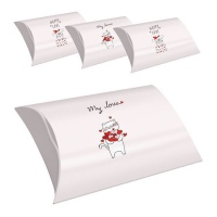 Scatola regalo Love Pets 32,5 x 20,5 x 7 cm - 4 pezzi