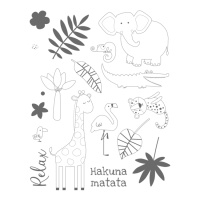 Timbri acrilici Safari Hakuna matata - Artemio