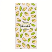 Scatola per tavoletta di cioccolato al pistacchio 16 x 7,5 x 2,5 cm - 5 pezzi