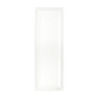Vassoio rettangolare in plastica bianca 40 x 13 cm