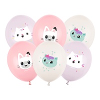 Palloncini in lattice di Gabby da 30 cm - 6 pezzi