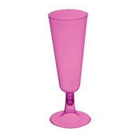 Bicchiere da champagne in plastica rosa da 150 ml - The Sarao Factory - 4 unità