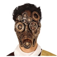 Maschera steampunk in oro antico