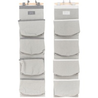 Organizzatore per armadio 75 x 20 cm grigio - 4 tasche - 1 pz.