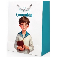 Borsa regalo per la Comunione - bambino in stile marinaio, 40 x 30 x 12 cm
