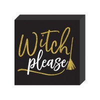 Quadro legno Witch da 18,5 x 18,5 cm