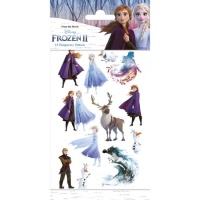 Tatuaggi temporanei assortiti Frozen II - 12 unità