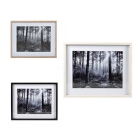 Cornice fotografica in bianco e nero per foto 30 x 40 cm - DCasa